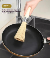 Cepillos de Wok de Bambú Natural Cepillo de Limpieza de Cocina de Madera para Platos, Ollas de Hierro Fundido, Verduras y Fregadero Hecho en China - details 2