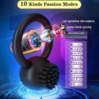 Vibrador con funda, estimulador de succión, Control remoto, anillo de erección del punto G, juguete sexual para clítoris, suministros para adultos - details 1