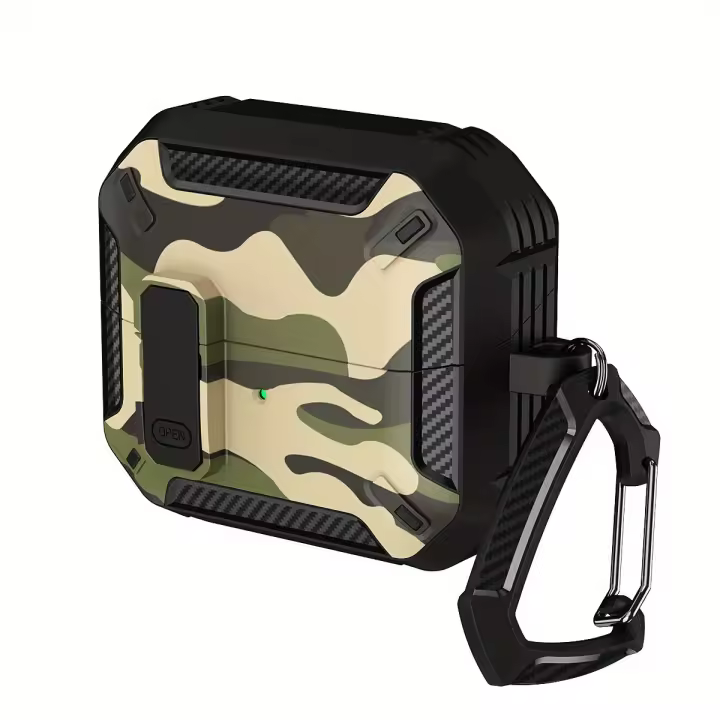 Funda de Protección de Blindaje para Galaxy Buds3/Buds3 Pro (2024) Cubierta de Auriculares TPU con Clip de Llavero Accesorios de Electrónica - 1