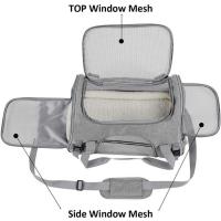 Bolso para gatos Mochila portátil para gatos al aire libre Bolso portátil plegable para mascotas Estuche para mascotas de coche transpirable con doble hombro para perros y gatos - details 2