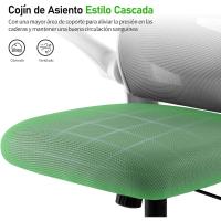 Oficina Ergonómica, Silla Gaming, con Reposacabezas Ajustable, Soporte Lumbar y Apoyabrazos Plegables, Asiento Cómodo para Juegos, Capacidad Máxima de 120 kg - details 5