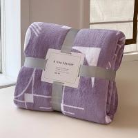 Manta de Lana de Estilo Geométrico en Blanco para Colchones y Sofá Reacciona con Impresión Gráfica Ideal para Cama Individual/Reina/Rey - details 19
