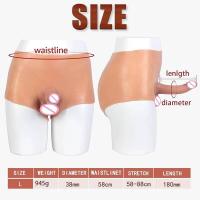 Leten-dildo realista, bragas con consoladores usables para pareja de lesbianas, juguete sexual, bragas falsas realistas, estimulador del punto G, productos para adultos - details 2