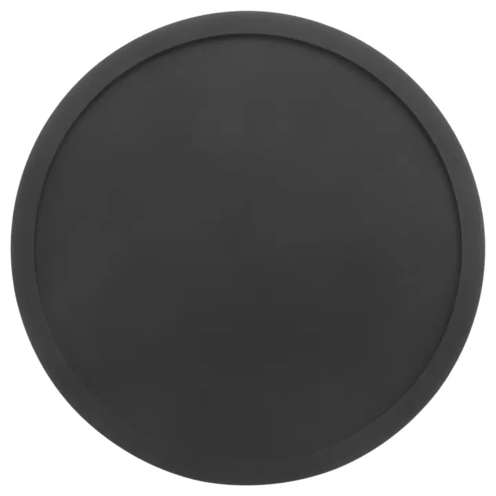 Posavasos de silicona para bebidas, juego de 8 posavasos redondos antideslizantes, suaves, elegantes y duraderos, fáciles de limpiar, color negro - 1