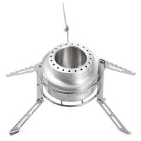 Mini estufa tipo mochila con quemador de alcohol de aluminio de 100 ml, soporte plegable de acero inoxidable para campi, hiki y supervivencia - details 6