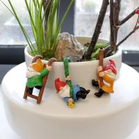 Miniaturas de Maceta de Flor Gnomo Esculturas de Estatua para Jardín y Oficina Regalo Perfecto - details 2