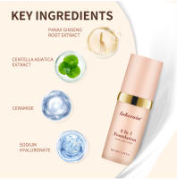 Base que cambia de Color 4 en 1, crema hidratante de larga duración, corrector resistente al agua, incluso tonificación de la piel, protector solar Spf 30, maquillaje blanqueador - details 5