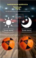 Balón de fútbol reflectante PU de entrenamiento con costura mecánica - Diseño fluorescente, nocturno y estilo viral llamativo,fútbol de playa para adultos, balones de fútbol para adultos, deportes de equipo - details 2