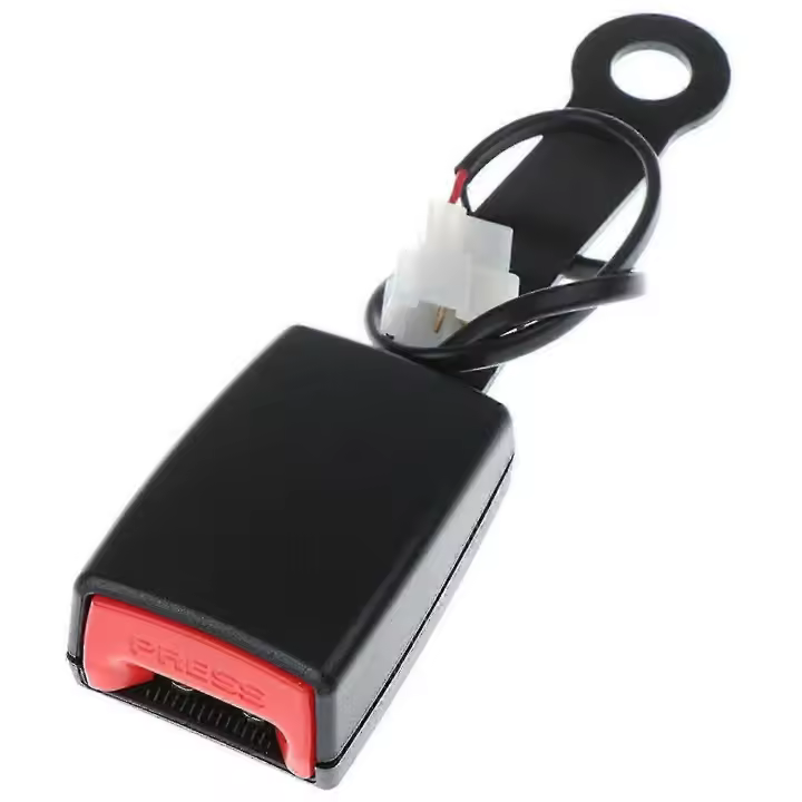 Hebilla para cinturón de seguridad, amplia aplicación, duradera, con señal de alarma, conector de clavija Universal para cinturón de seguridad de coche - 1