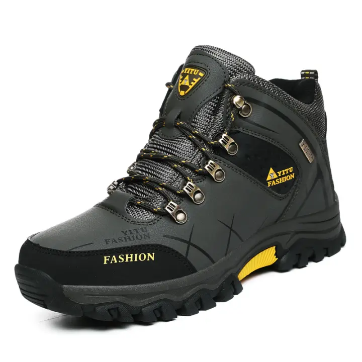 Zapatos de senderismo impermeables para hombre, zapatillas de senderismo ligeras para caminar al aire libre, senderismo y rastreo - 1