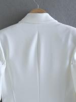 TRAFZA-traje elegante de manga larga para mujer, traje con cuello, Bolsillo falso, decorado, Color sólido, estilo callejero, prendas de vestir exteriores informales - details 27