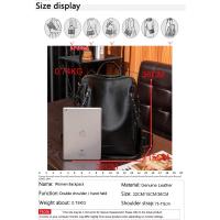Mochila De piel auténtica para mujer, bolso de viaje de alta calidad, informal, de hombro, 2023 - details 4