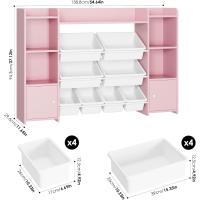 Librería Infantil Montessori, Estantería Infantil para Juguetes y Libros, Organizador Juguetes Infantil (Rosa) - details 2
