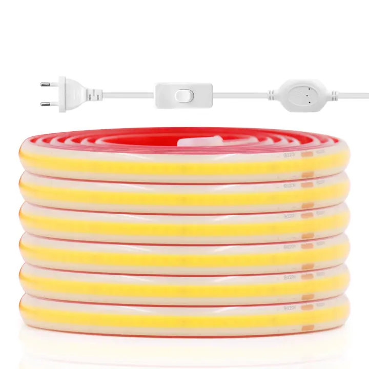 GAHADA Luz de Cinta LED Adhesiva Tira de Luz LED Flexible para Decoración al Aire Libre Impermeable IP65 Lámpara de Habitación para el Hogar 220V - 1