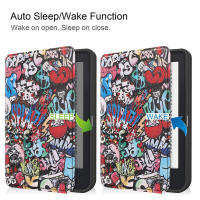 Funda de Cuero Pintado Cubierta Protectora Inteligente para Ebook Kobo Clara 2E 2022 - details 9