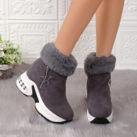 Botas de nieve cálidas para mujer, zapatos cortos con plataforma, moda de otoño e invierno - details 4