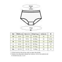 Ropa interior menstrual de encaje de algodón para mujer, para período de bajo flujo, 2 unidades por lote - details 0