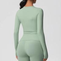 Camisetas de Entrenamiento Sin Costuras para Mujer Ropa Deportiva de Yoga de Manga Larga - details 19