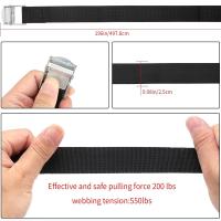 Correa de Tirón de Carga de 2M con Hebilla de Metal Correa de Ratchet Fuerte para Coche, Motocicleta, Bicicleta Accesorios de Coche, Bolsa de Equipaje, Empaque - details 2