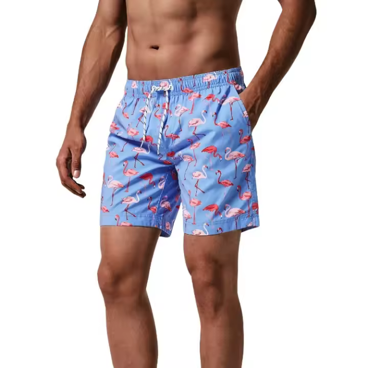 Traje de baño para hombre, tabla de surf 3d de flamenco, pantalones cortos de playa para niños, bañadores para hombre, traje de baño Masculino, pantalones deportivos, calzoncillos para niño - 1