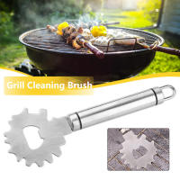 Raspador de parrilla multifuncional de acero inoxidable, herramienta de limpieza con ranura para barbacoa resistente al desgaste - details 6
