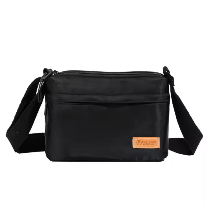 Bolso cuadrado portátil de estilo coreano para mensajes, bolso cruzado de nailon de Color sólido informal, bolso de hombro deportivo de gran capacidad para exteriores - 1