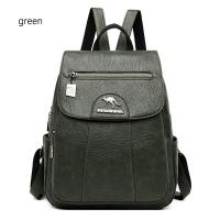 Mochila De Cuero Suave Para Mujer En 5 Colores Bolsa De Hombro Vintage Casual Viaje Mochila De Escuela Bolsa Para Damas - details 12