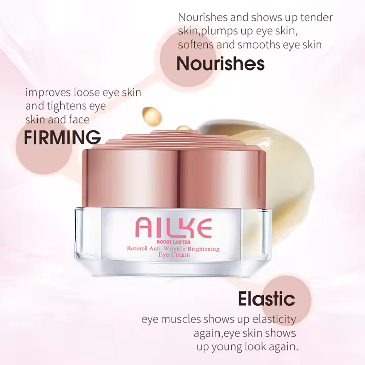AILKE Retinol crema iluminadora y reafirmante para ojos elimina las ojeras línea antiarrugas crema antienvejecimiento tratamiento de bolsas para ojos - 1