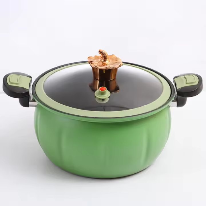 Olla de micropresión de calabaza de vidrio de 8L, sartén antiadherente de hierro fino multifunción, herramienta de cocina de gran capacidad, estufa de Gas, sartén Universal - 1