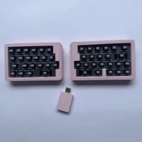 Kit De Teclado Dividido Jin45 Personalizado Con Cambio Térmico, Dongle Inalámbrico 2.4G, Modo Único, VIAL, Color Rosa, Accesorios Para Teclado Y Teclado Para Juegos. - details 3