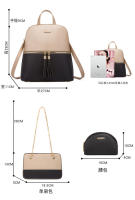 Mochila de Moda para Mujer Mochila de Cuero con Correa para Hombro Bolso Cruzado Set de Bolso de Tarjetero de Cuero Regalo para Mujer - details 6