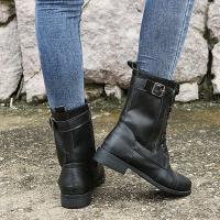 Botas martin para mujer, zapatos con cordones, botas cortas para exteriores, Otoño e Invierno - details 6