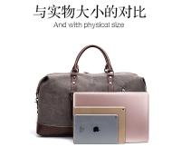 Bolsas de viaje de cuero de lona originales para hombres, bolsa de equipaje de mano, bolsa de lona, bolso de viaje grande, bolsa de fin de semana, envío directo - details 3