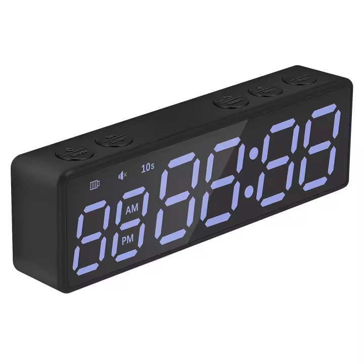 Temporizador de Intervalo de gimnasio portátil, reloj de Fitness de entrenamiento, cuenta atrás, arriba, cronómetro magnético y recargable por USB, (A) - 1