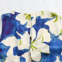 TRAFZA-mono Floral de pierna ancha para mujer, traje sin mangas con cuello redondo y cremallera decorativa, estilo bohemio, a la moda, Verano - details 6