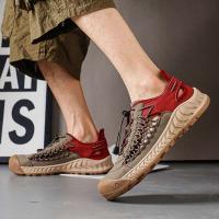Sandalias de hombre, novedad de verano, zapatos de playa para hombre con suela blanca. Simples, transpirables y resistentes al desgaste. - details 27