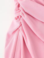 OUWU- Vestido Midi Con Tirantes Y Decoración Plisada De Color Sólido Con Temperamento Versátil A La Moda Para Mujer De Estilo Europeo - details 8