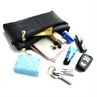 Bolso Bandolera de Lujo para Mujer con Bloqueo RFID - Correa de Hombro Ajustable, Cierre de Doble Cremallera, Bolso de Mano Azul Marino y Negro con Herrajes Dorados para Uso Diario y Formal, Bolso Bandolera - details 7