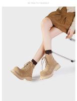 Chelsea con suela de oreja colgante de moda, tacón grueso, botines elásticos antideslizantes - details 6