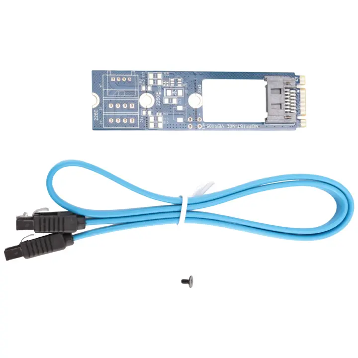 Adaptador SATA M2, tarjeta de conversión de llave de B-M, M.2, NGFF, SATA, SSD a 7 pines, compatible con placa principal 2242, 2260, 2280 - 1