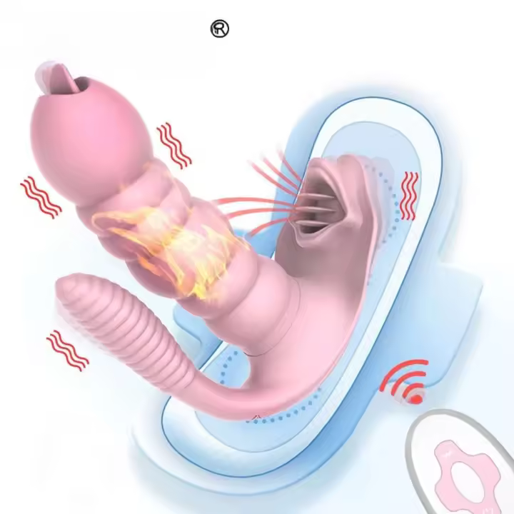 Leten-vibradores consoladores portátiles para mujer, estimulador de clítoris y vagina para lamer la lengua, juguetes eróticos de succión Oral para mujer, sexo hine - 1