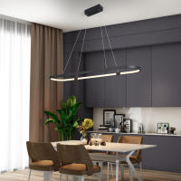 NEO Gleam-candelabro moderno minimalista para comedor, cocina, Bar, candelabros de moda, colgante de correo gratis, iluminación LED - details 9