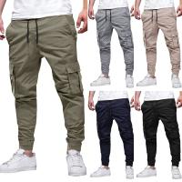 Pantalones de trabajo ligeros con cordón multibolsillos para hombre Pantalones de verano para hombre - details 1