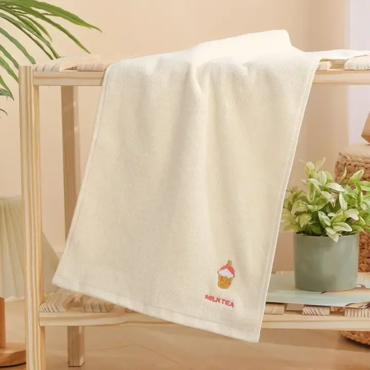 Toalla de Bañar para Bebé Suave y Absorbente Toalla de Cara de Algodón para Recién Nacido 60x30cm - 1