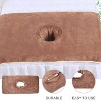 Toalla facial de masaje gruesa profesional, toalla suave y transpirable para salón de belleza, reutilizable con almohadillas para reposacabezas con agujeros, accesorios para el hogar - details 18