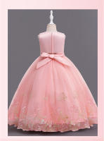 Vestido de noche largo para niñas, estilo princesa, para espectáculos, cumpleaños y eventos. - details 10