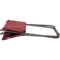 Silla de camping plegable con respaldo ajustable de textileno 2×1, rojo - details 4