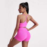 Sujetador deportivo de color liso con forma de Y para mujer, top suave y ajustado, entrenamiento integral, trotar, gimnasio, yoga, ropa interior con almohadilla para el pecho - details 6