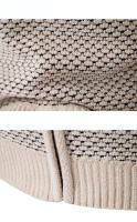 Abrigos de punto a la moda para hombre, Tops gruesos de lana holgados y lisos para exteriores, cárdigan con capucha versátil para otoño e invierno, suéter para hombre - details 8