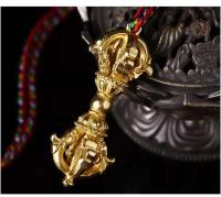 Colgante de cobre puro, estaca artesanal nepalí, accesorio colgante de mortero, artefacto tántrico - details 3